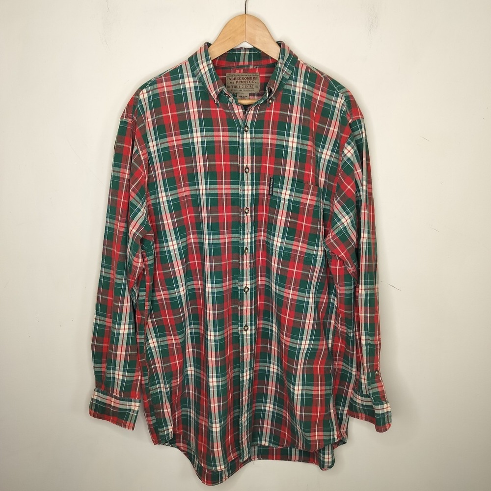 Vintage Abercrombie & Fitch The Big Shirt Plaid Cotton